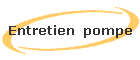 Entretien pompe